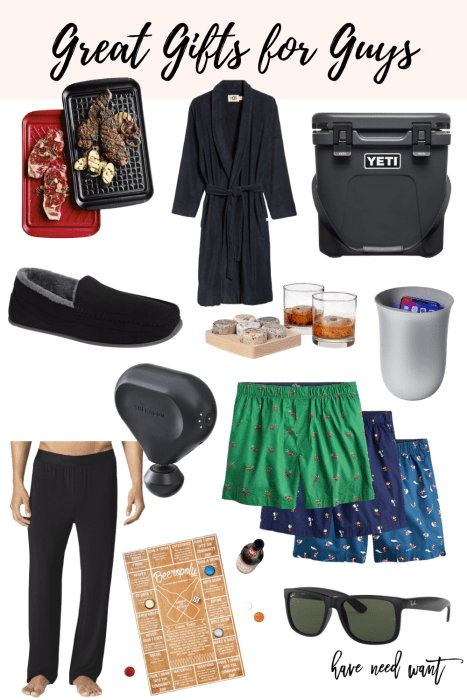 2020 gift guide for him! Sharing a short list of items that would make a great gift for your guy this holiday season. #giftguide #giftsforhim #giftsformen