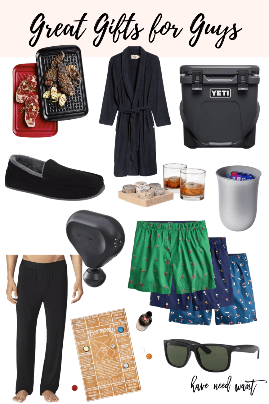 2020 gift guide for him! Sharing a short list of items that would make a great gift for your guy this holiday season. #giftguide #giftsforhim #giftsformen