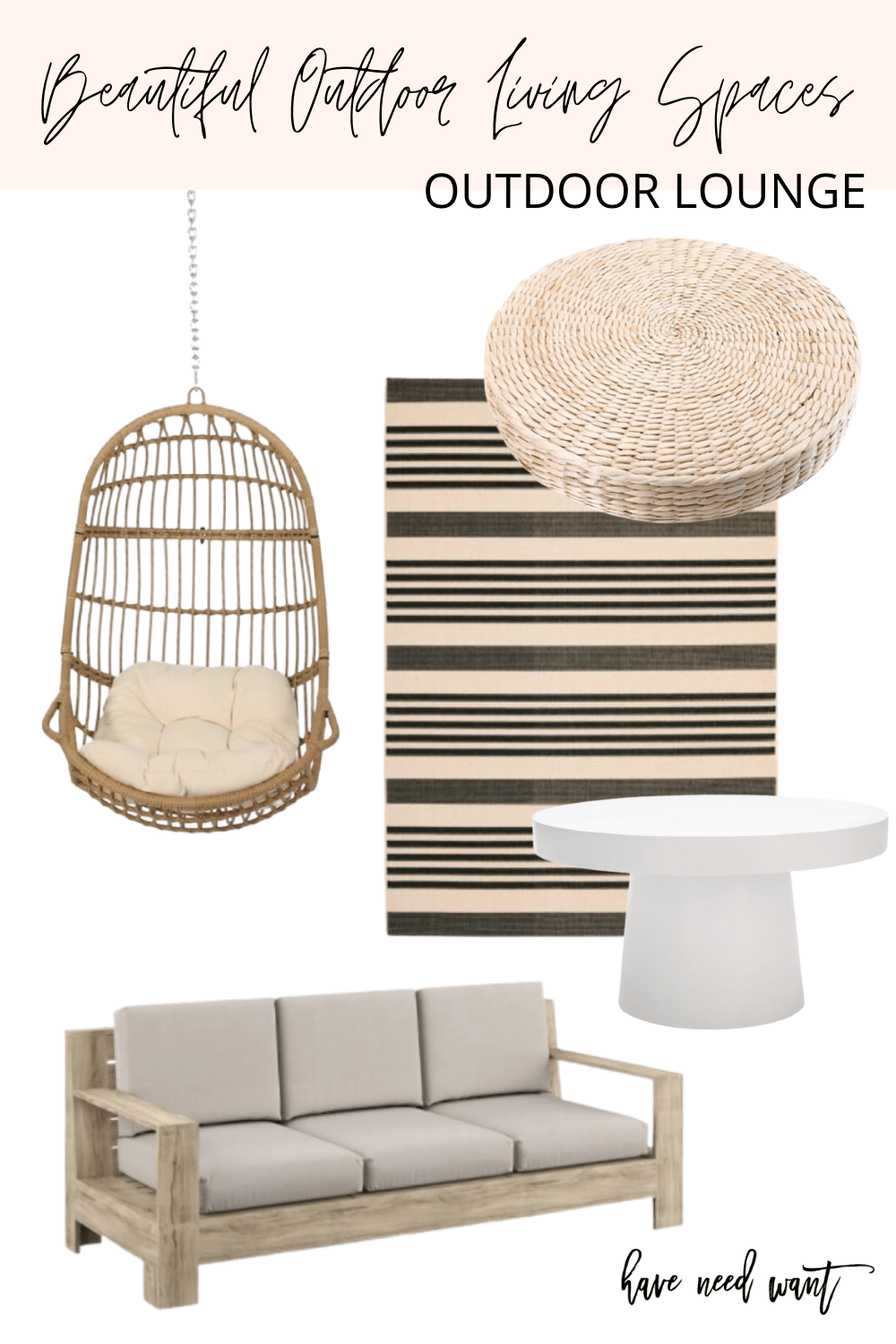 Hanging egg chairs and outdoor furniture inspiration for your backyard