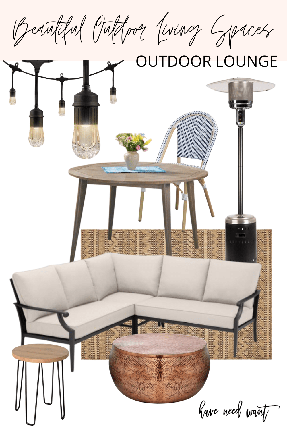 Outdoor living and dining area inspiration