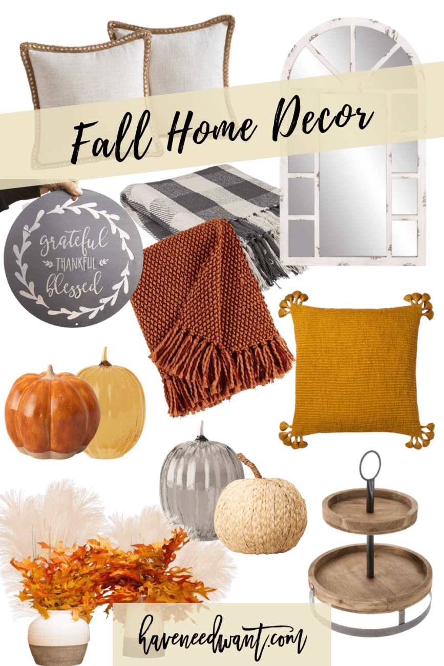 Fall decor and home inspiration on Have Need Want! Rounding up my current Fall home inspiration to help you get into the season! #fallhomedecor #fall #homeinspiration #homedecor