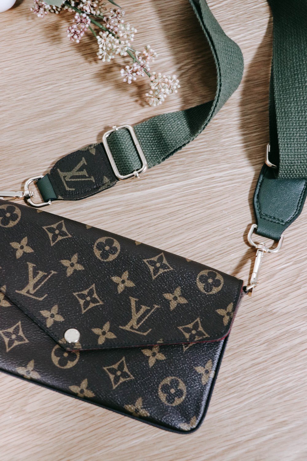 Upcycled LV Monogram Bandouliere Strap