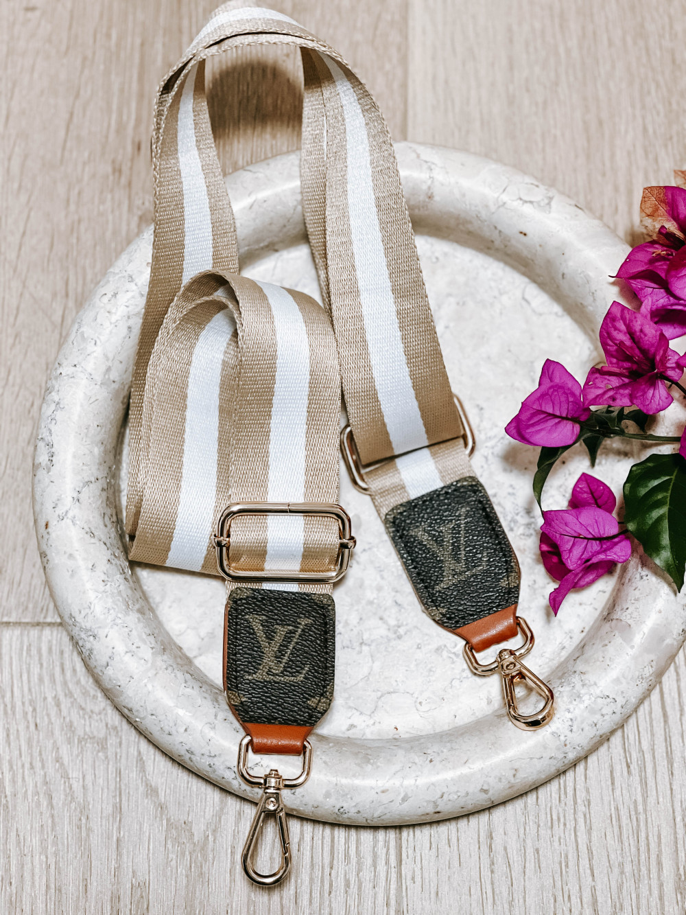 Upcycled LV Monogram Bandouliere Strap