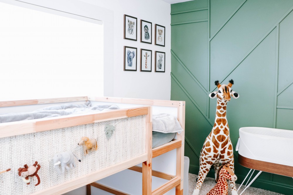 Mason on and Cooper's shared brother bedroom safari decor