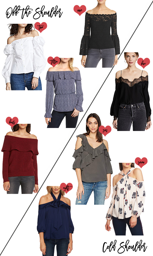 Off the Shoulder vs Cold Shoulder Tops 2018 | Have Need Want #coldshouldertops #offtheshouldertops #fashiontrends #fashiontrends2018