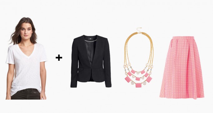 how to wear your casual clothes to the office_basic tee outfit idea
