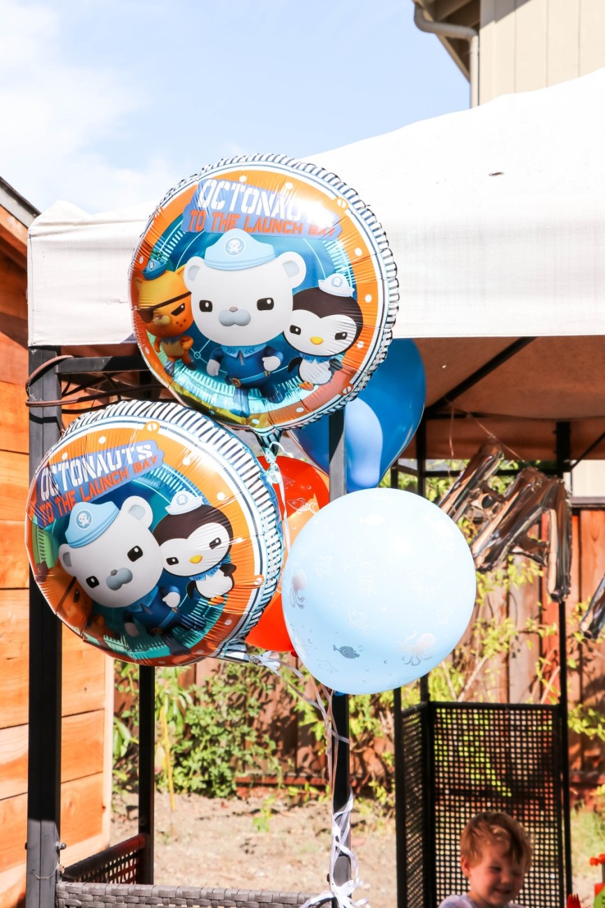 Last weekend we threw Mason an Octonauts themed third birthday party. I'm sharing all the details with you on the blog so click on over to check out the post! #ocotnauts #toddlerbirthdayparty #themedbirthdayparty #ocotnautsparty #partydecor #partysupplies #kidsbirthdayideas #toddlerbirthdayideas