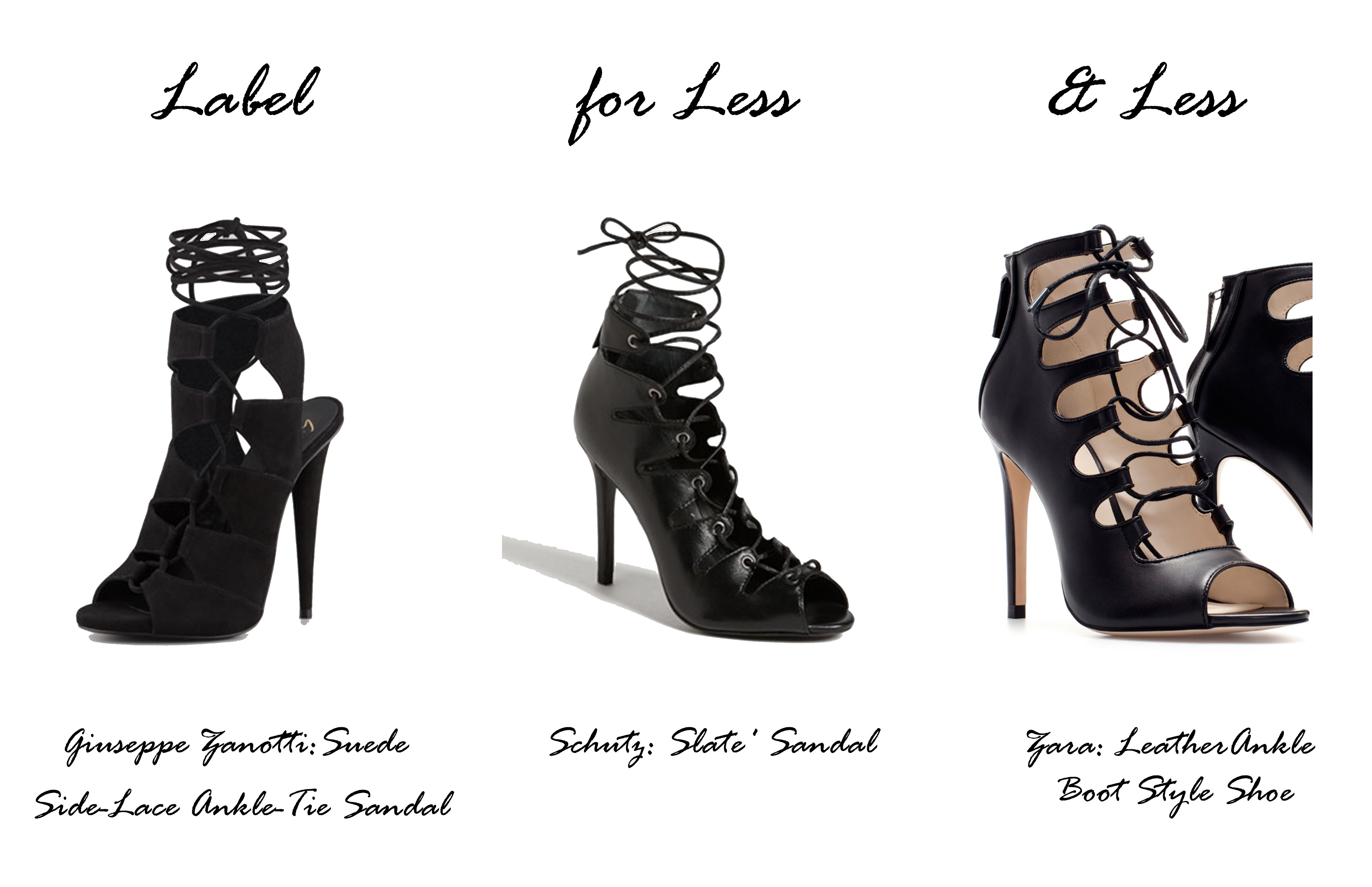 Label For Less_lace up sandals