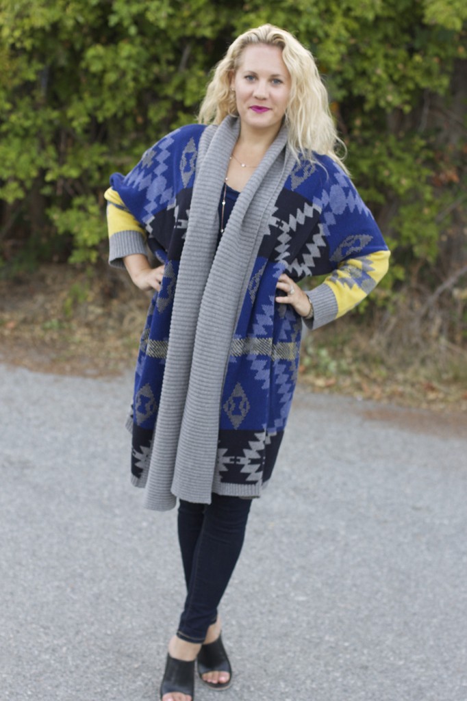 Fall Fashion Inspiration, Blanket Sweater, Rent the Runway Unlimited, Target Style, Fashion Blogger, Aztec Blanket Sweater 5