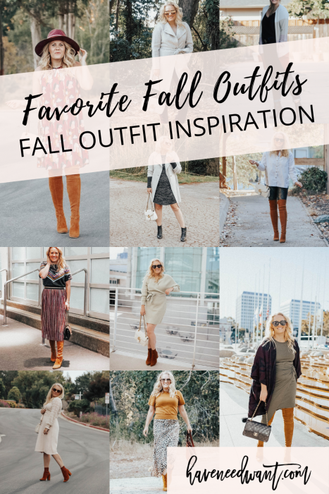 Some of My Favorite Fall Outfits | Fall Outfit Inspiration | Have Need Want