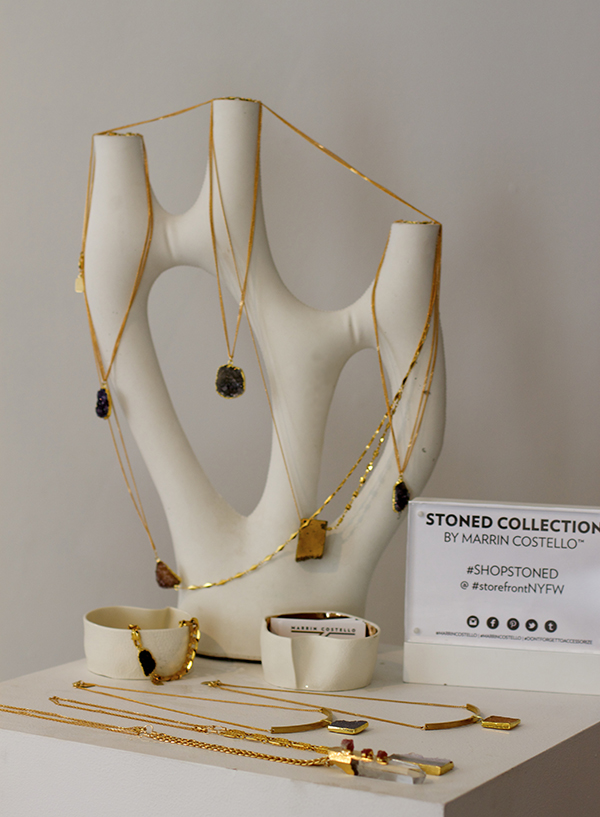 Marrin Costello, Pop Up Shop, NYFW, Stoned collection, jewelry