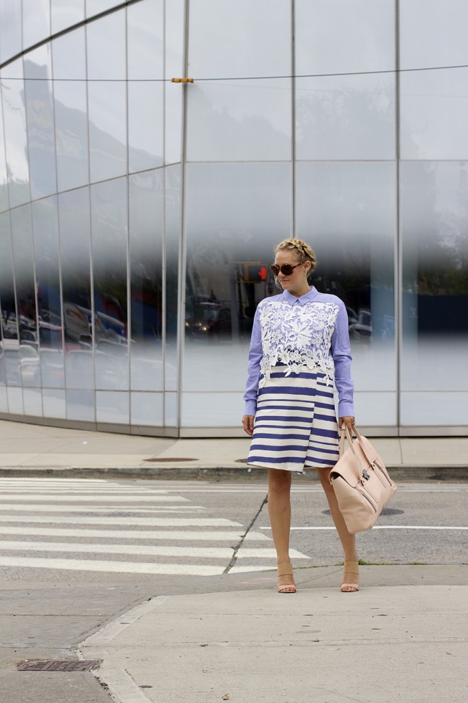 NYFW-Street Style-Fashion Blogger-Endless Rose-Topshop-Stripes and Lace-NYFW Day 3 Street Style 2