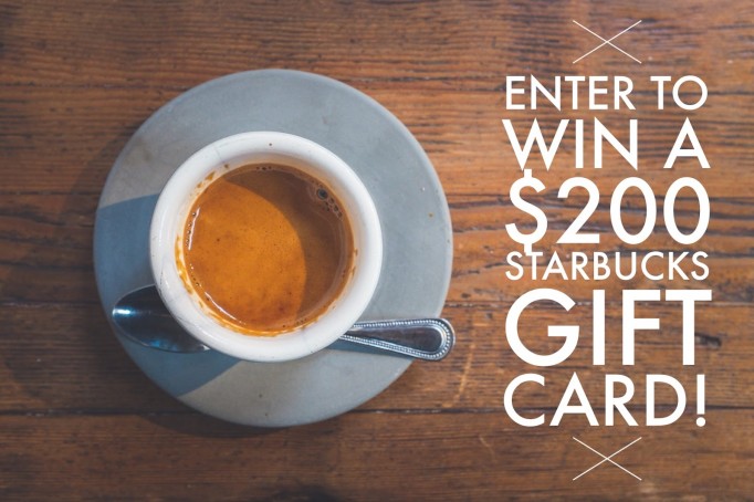 Starbucks Gift Card Giveaway