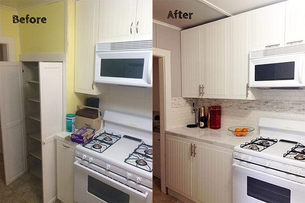 before and after kitchen